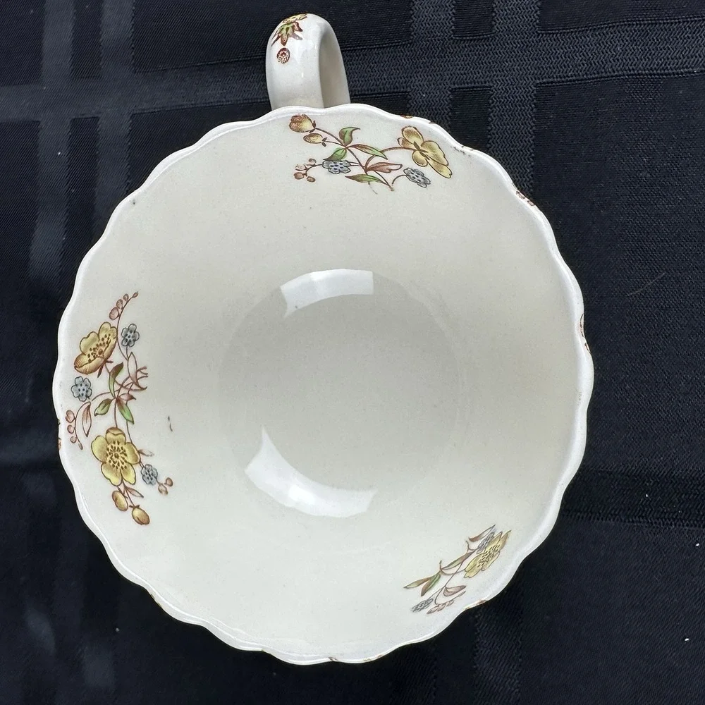 Copeland Spode England Buttercup Cups And Saucers‎ Lot Of 2 Sets Old Back Stamps